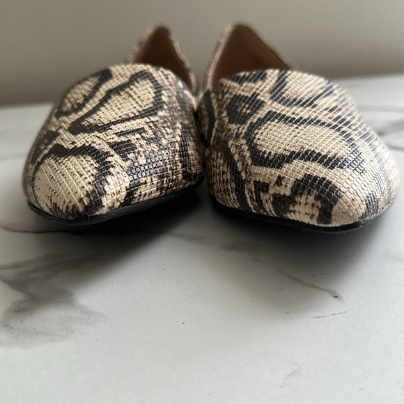 Pre owned/ Franco Sarto Snakeskin Patterned Women's Flats - Picture 3 of 15
